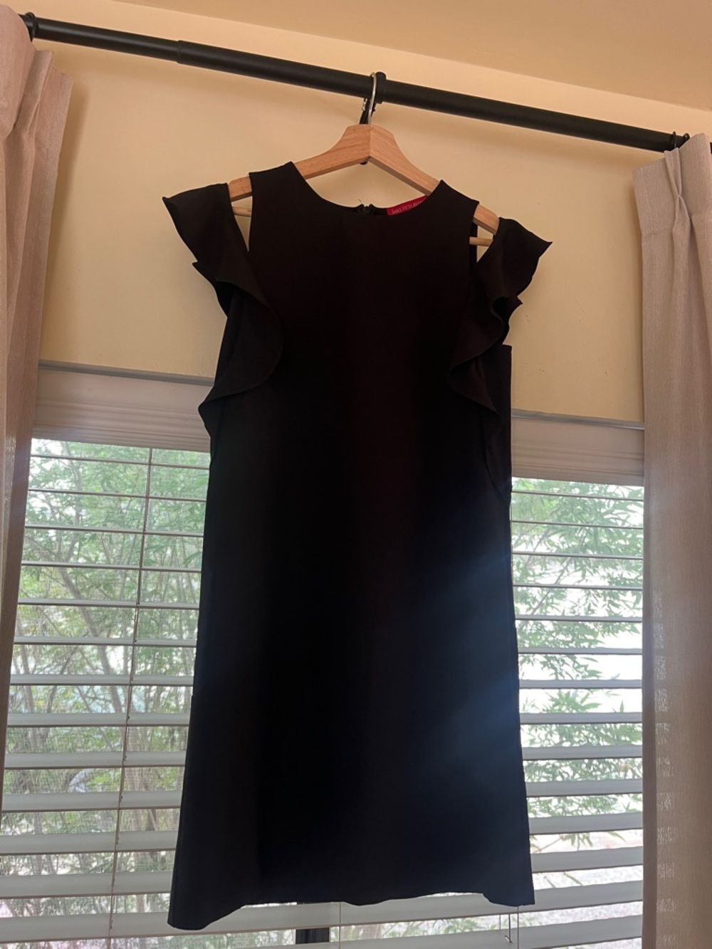 Saks Fifth Avenue Black Sleeveless Sheath Dress